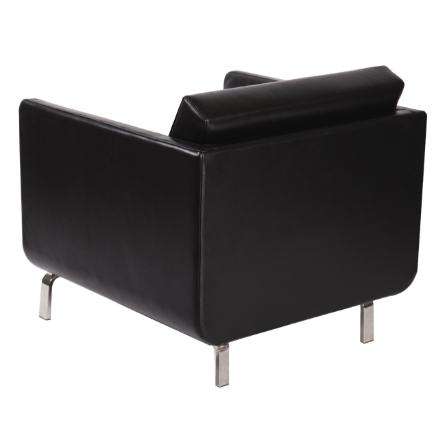 black leather gaia chair