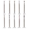 10 Pcs Dental Tungsten Steel Carbide Burs for High Speed Handpiece Bit Inverted Cone Bur/Fissure Bur Italy Dental Diamond FG