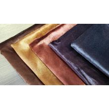 Polyester Plain Solid Velvet Fabric Dyed Upholstery Textile