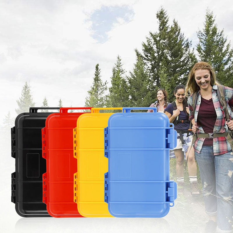 3 Colors Outdoor Waterproof Shockproof Survival Case Container Storage Carry Box EDC Survival Tool Portable Phone Protect