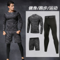 Fitness Sport Suit Outdoor Jogging Tracksuit Compression Sports Clothing Tight Workout Sport Wear Men's Sportswear Running Set
