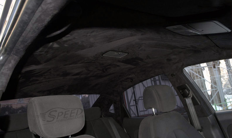 Adhesive Black Velvet Suede Fabric Car Interior Wrap