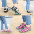 GRITION Women Platform Wedges Beach Sandals Trekking Ladys Nubuck Leather Shoes Summer Outdoor Flat Casual Sport Sandals Girls