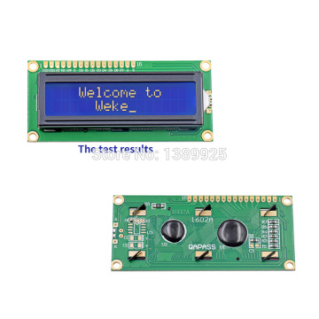 Free Shipping 10pcs/Lot New LCD 1602 LCD1602 5V 16x2 Character LCD Display Module Controller blue blacklight
