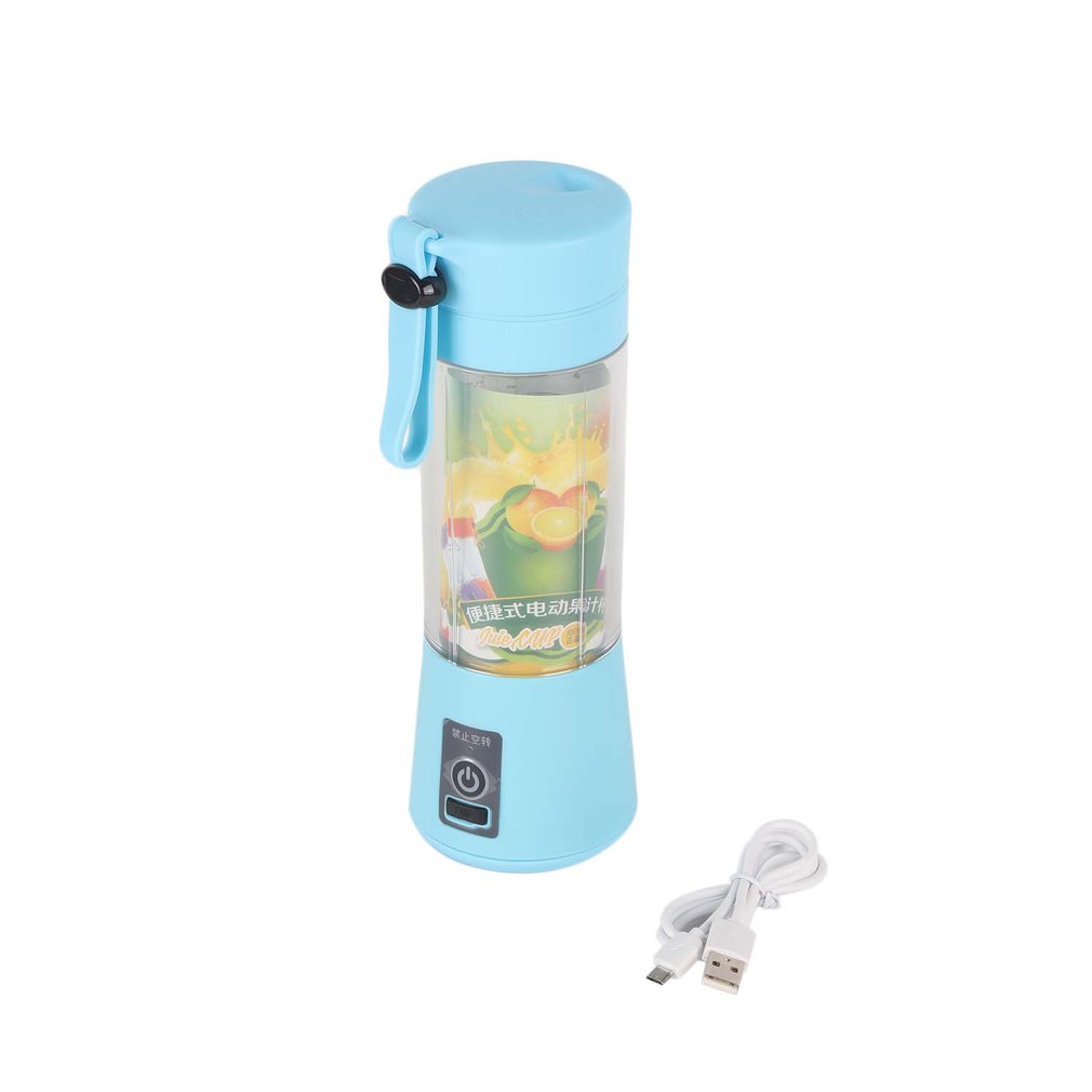 USB Juicer Cup, Fruit Mixing Machine, Portable Personal Size Eletric Rechargeable Mixer, Blender, Water Bottle 380ml with USB