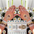 12 Sheets Gold Silver Metallic Temporary Tattoos for Women Tattoos Glitter Shimmer Designs Jewelry Tattoos Flash Tattoo Stickers