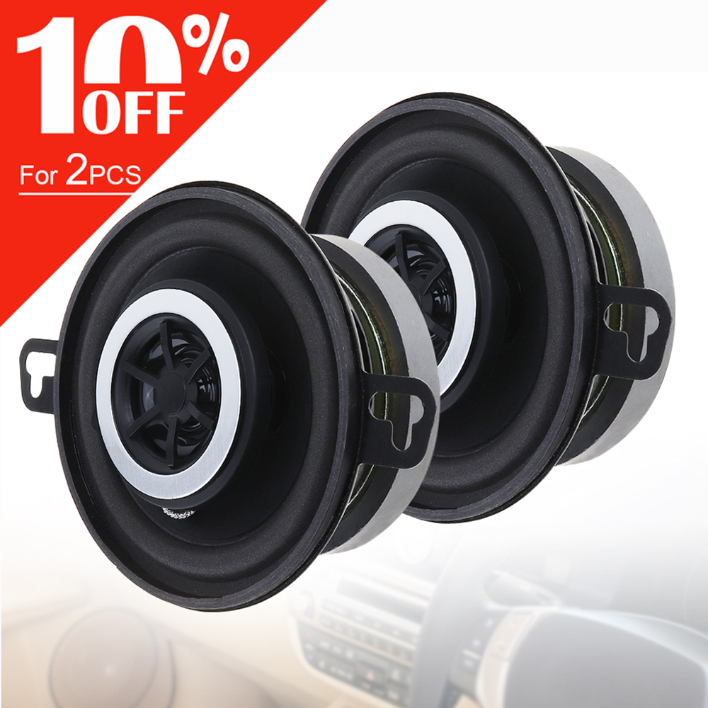 2pcs 3.5 Inch 12V 200W Car Horn Coaxial Speaker Full Frequency Loundspeaker Car Audio Music Player for Car Vehicle Automobiles