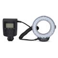 Professional HD-130 Macro LED Ring Flash Bundle3000~15000K with 8 Adapter Ring for Canon Flash for Nikon for Olympus DSLR Camera