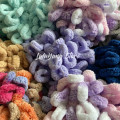 5PCS=500g Puffy Finger Loop Chunky Chenille Yarn Crochet Hand Knitting Soft Circle Rope MicroPolyester Blanket No Needle Hooks