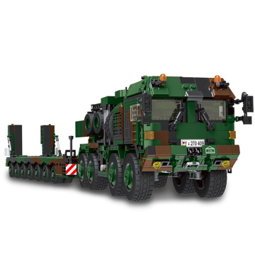 XINGBAO Newest Military Bricks MAH HX-81 Elefant Tractor Truck Building Blocks Tank And Armored Vehicle Carrier Model Kits Gifts
