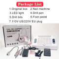 5 In 1 Nail Art Equipment With Nail Lamp Nail Vacuum Cleaner Nail Drill Machine For Manicure Nail Salon or Personal Use