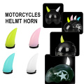 1PCS Motorcycle LED Type-C Helmet Corner Motocross Full Face Off Road Helmet Devil Horn Decoration Plastic ABS Horn Accessories