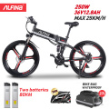 ALFINA FX80 EU Standards Electric Bicycle 36V12.8AH 250W Motor 25KM/h Folding Mountain Bike Ebike Bicicleta Eletrica 26 inch