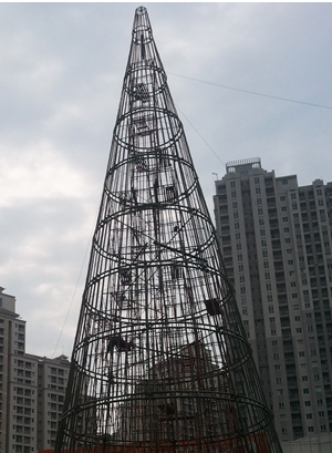 christmas tree metal structure