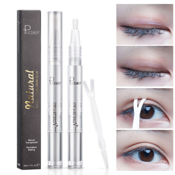 Pudaier Double Eyelid Invisible Glue Natural Long Lasting Waterproof Anti-sweat Transparent Eyelid Gel Fold Eyelids Tools
