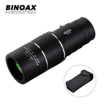 BINOAX Portable 16X52 Over Binoculars Telescope Monocular 66/8000M Plastic Binoculars Outdoor Black Outdoor Sports Telescope