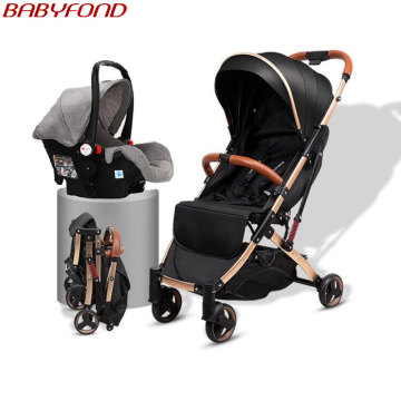Baby stroller multi-function can sit reclining high landscape stroller light foldable newborn child baby stroller