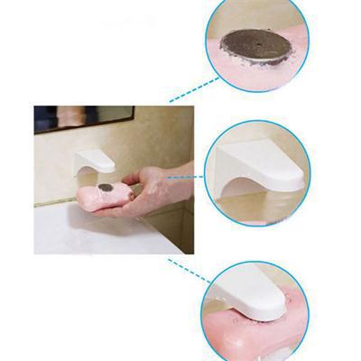 1PC Magnetic Soap Holder Elegent Tool Free Rustproof Sponge Holder Dish Holder Soap Dish for Bathroom Lavatory Home