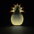 Unicorn Heart Star Mirror Tunnel Night Light AA Battery Powered Infinite Tunnel Effect Home Decor LED Night Lamp