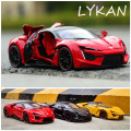 1:24 Lykan Hypersport die cast alloy cars model supercar Boy gift collectibles Child car toy free shipping