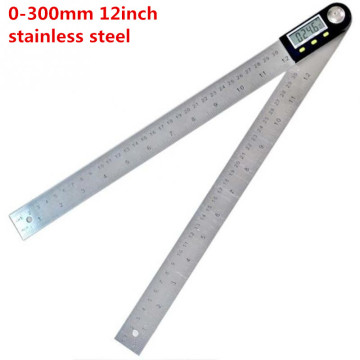 300mm 200mm stainless Steel Digital Protractor 12inch Inclinometer Goniometer Level Measuring Tool Angle Gauge digital Ruler