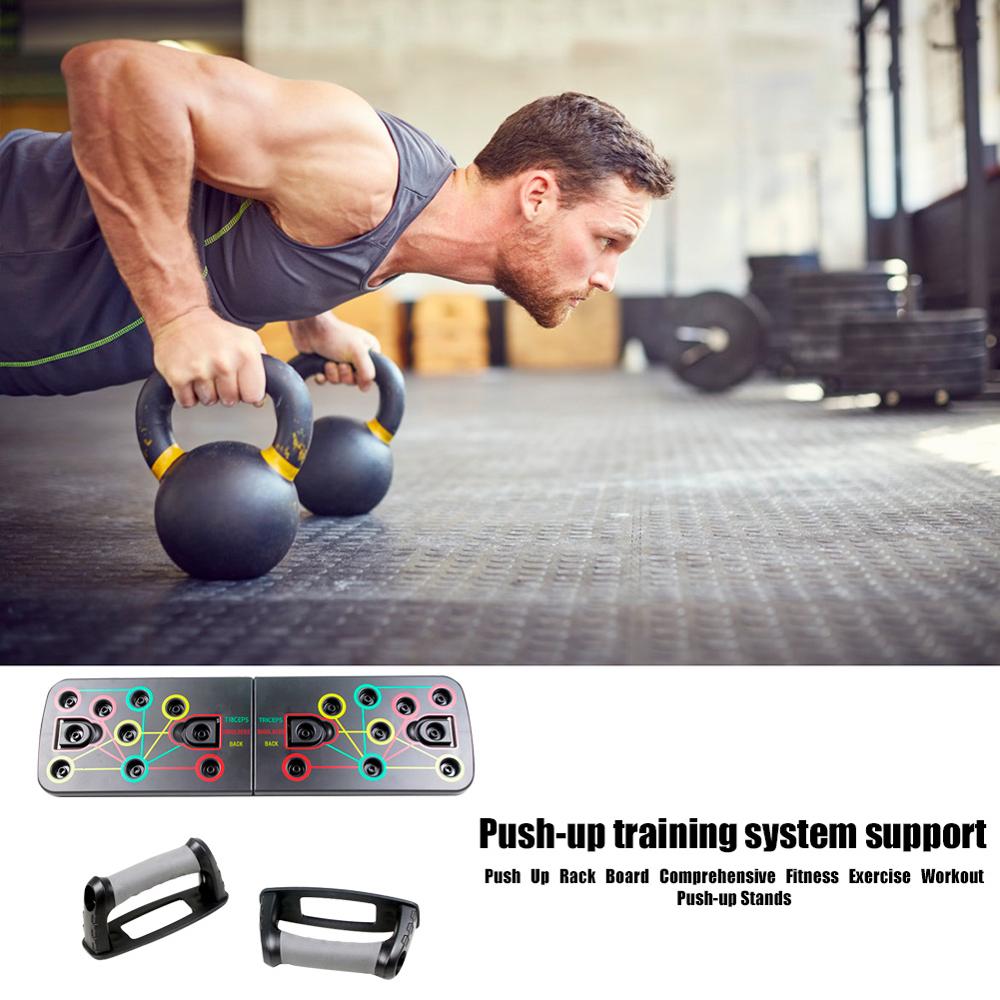 9 in 1 Push Up Rack Board Comprehensive Fitness Exercise Workout Push-up Stands Men Women Push-up Stands Body Building Training