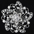 fashion Big size flower crystal and rhinestone women brooches various colors wholesale/retail