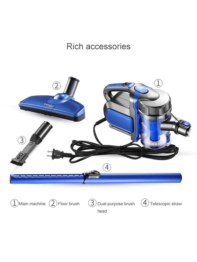 Vacuum cleaner household handheld push rod ultra-quiet carpet mite removal small powerful high power small vacuum cleaner