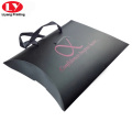 Black Hair Extension Pillow Box With Ribbon Handle