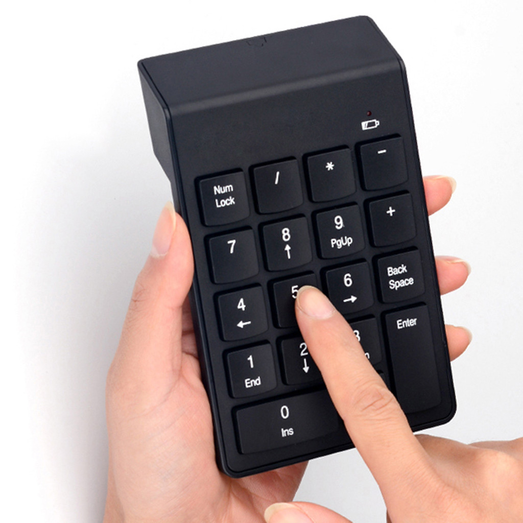 OMESHIN Wireless 2.4G Mini USB 18 Keys Number Pad Numeric Keypad Keyboard Ergonomic Single Hand Keypad Gaming Keyboard For PC