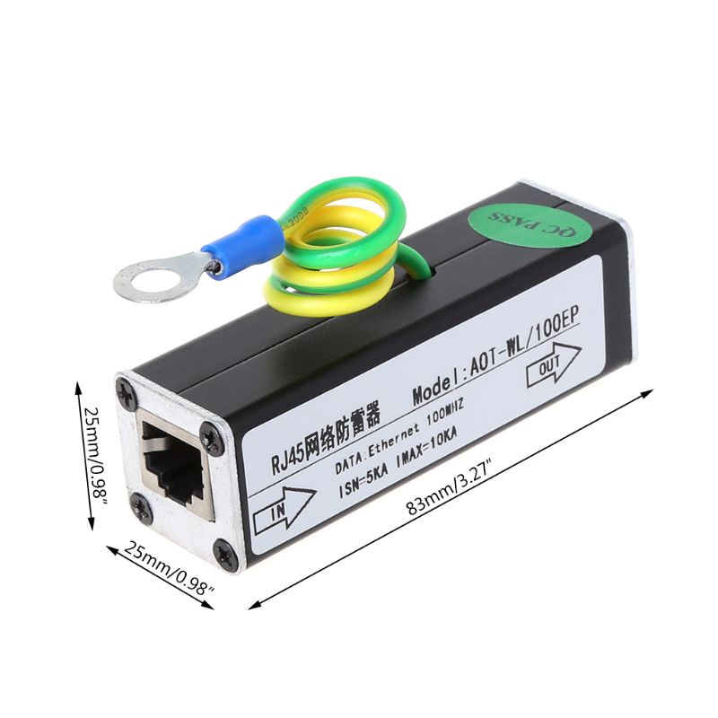 Deek-Robot Network RJ45 monitoring equipment camera lightning protector surge protector Protection device Lightning Arrester