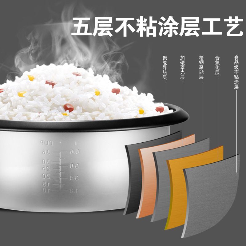 45L Large Capacity Rice Cooker Electric 220V Hotel Electric Rice Cooker Operation Simple Food Warmer Rice Steamer Soup Container