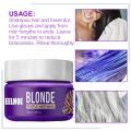 Purple Hair Mask Hair Conditioner Toner For Blonde Platinum Silver Hair Banish Yellow Hues Repair Dry Damaged Hair