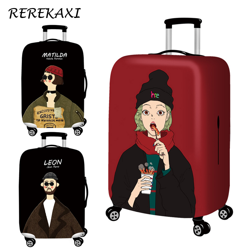 Cartoon Luggage Cover Suitcase Elastic Protection Covers 18-32 Inch Trolley Baggage Trunk Dust Case Cover Travel Accessories