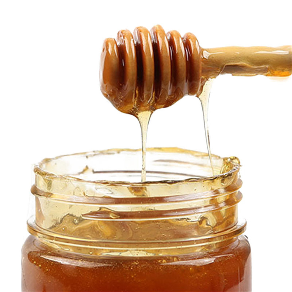 Mini Wooden Honey Spoon Honey Wooden Stir Bar for Honey Jar Supplies Eco-Friendly Long Handle Mixing Stick Dessert Tools
