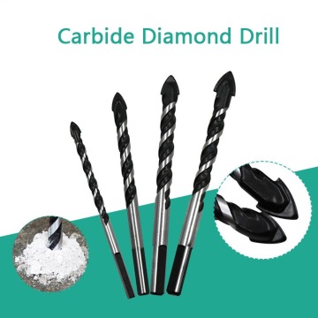 6-12mm Tungsten Steel Metal Alloy Triangle Drill Bits for Ceramic Wall Glass Concrete Hole Opener Black Cutter Nail Metal Drill