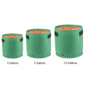 Nonwoven Fabric Cloth Planting Bags Planter Pot With Handles Double Layer 3 Pcs Wall Hanging Visualization Pockets