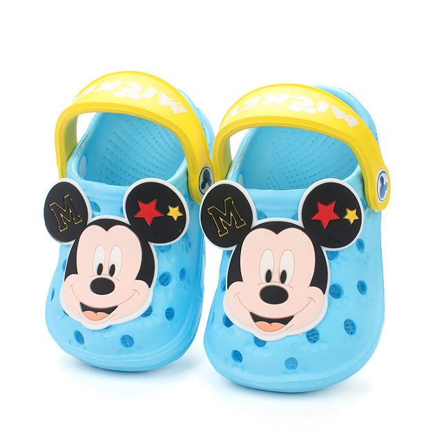 Baby Hole Shoes 2020 Summer New Children Nice Non -slip Soft Floor 1 -3 Years Old Boys Beach Cartoon Animation Sandals