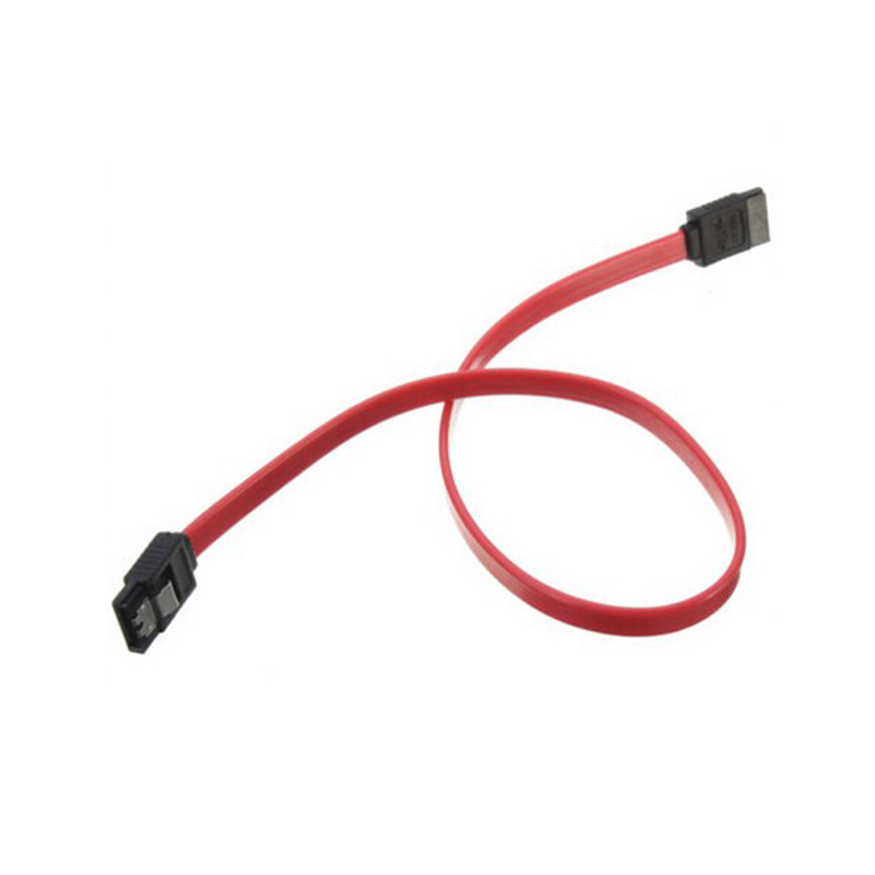 39cm Serial ATA SATA 3 RAID Data HDD Hard Drive Disk Signal Cables Yellow Red Straight High Speed SATA Data Cable 1PC