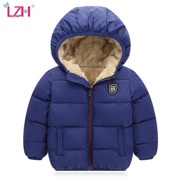 LZH Baby Boys Jacket 2020 Autumn Winter Jackets For Girls Clothes Kids Warm Hooded Fleece Outerwear Coat For Boy Children Jacket