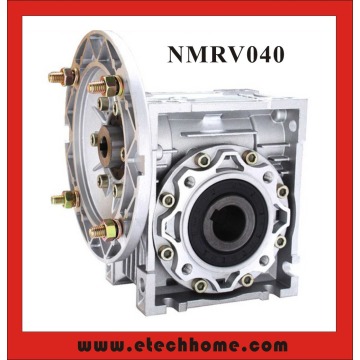NMRV040 Worm Reducer 5:1 - 100 :1 Ratio 11mm 14mm input shaft RV40 Worm Gearbox Speed Reducer