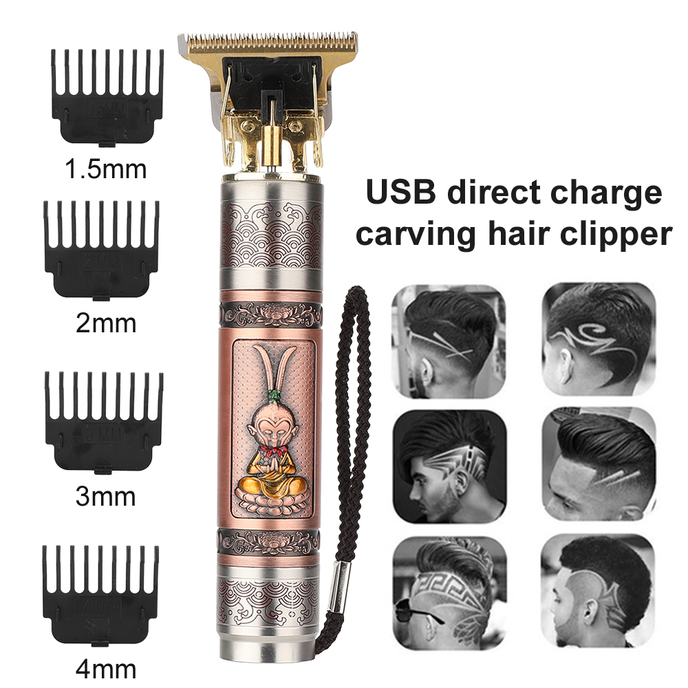 Men's Hair Trimmer Clipper+1Pcs Replaced Hair Cutter head 0mm Baldheaded Cutter Beard Shaving Precision Hair Cutting Machine