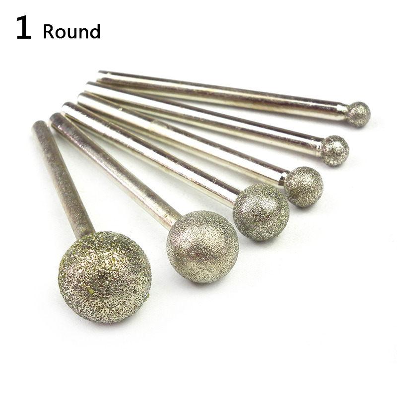 5pcs diamond tools for granite diamond grinding wheel dremel rotary tool diamond burs diamond router bits for stone accessories