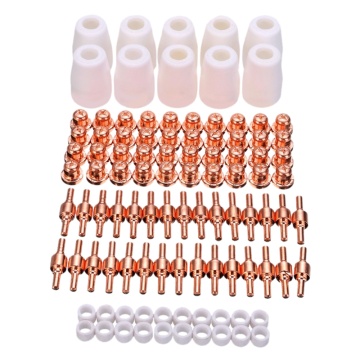 100Pcs PT-31 LG-40 Air Plasma Cutter Cutting Nozzles Electrode Tip Torch Consumable Kits 40A Fit For LGK-40 CUT-40 BPS40