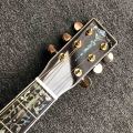 Custom 41" KOA Wood Top Real Abalone Inlay Mahogany Neck Bone Nut Saddle Acoustic Guitar