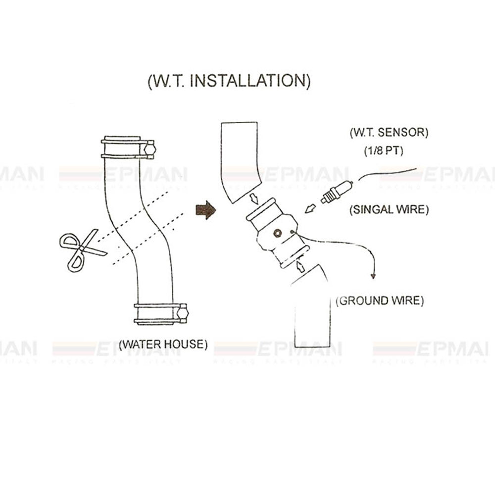 Water temp Gauge Adaptor Use a Commercial sensor attachment (26/28/30/32/34/36/38/40mm) Aluminum TK-WT28