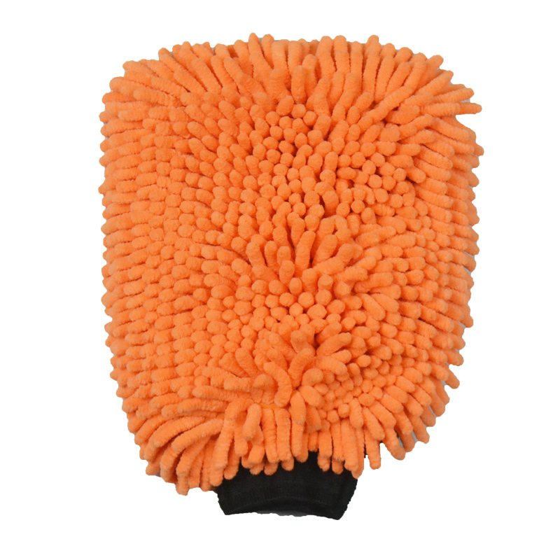 2 in 1 Microfiber Car Wash Mitt Ultrafine Fiber Chenille Wash Glove Soft Mesh backing no scratch for Car Wash and Cleaning