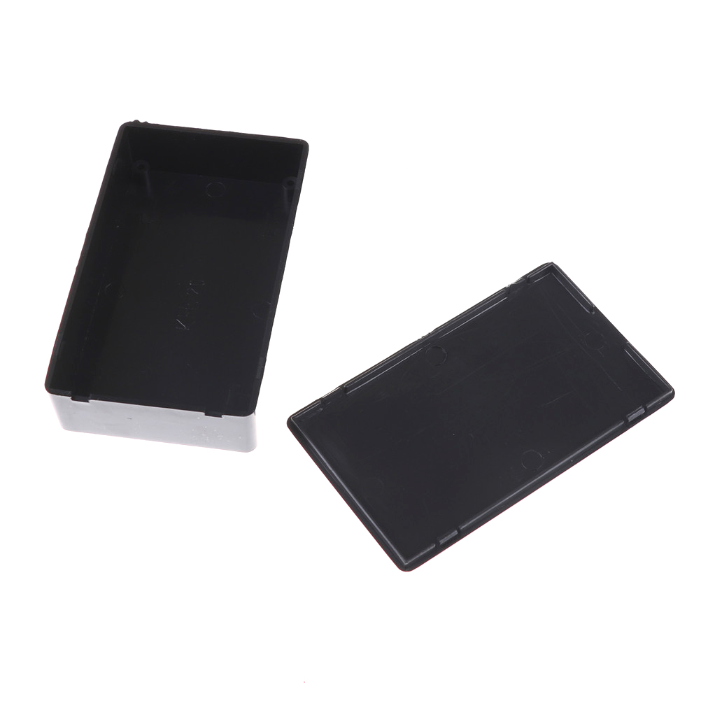 Black 1Pcs DIY Plastic Electronic Project Box Enclosure Instrument Case Hole Hold Circuit Board Inlay 100x60x25mm