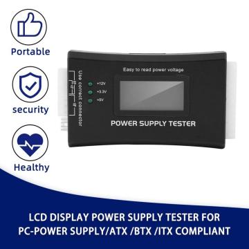 1pc Computer PC Power Supply Tester Checker SATA HDD 20/24 Pin AC 12V ATX BTX Meter LCD Wholesale Desktop ONLENY Piece