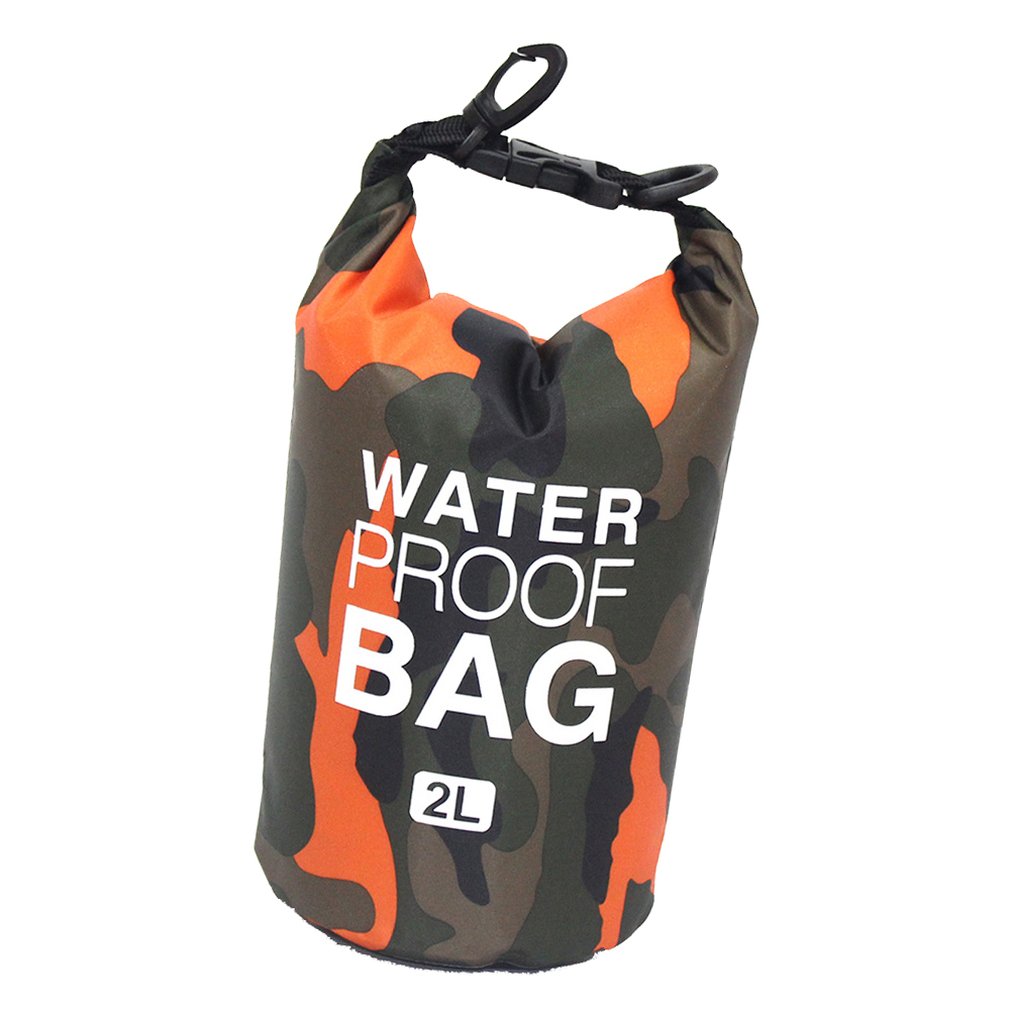 Camouflage Polyester Waterproof Bag Shoulder Waterproof Bucket Bag Outdoor Portable Light Drifting Bag
